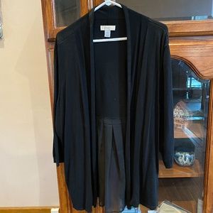 CJ Banks Black Cardigan Sweater